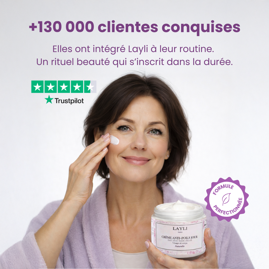 CRÈME ANTI-POILS JOUR • réduction progressive, cycle après cycle !