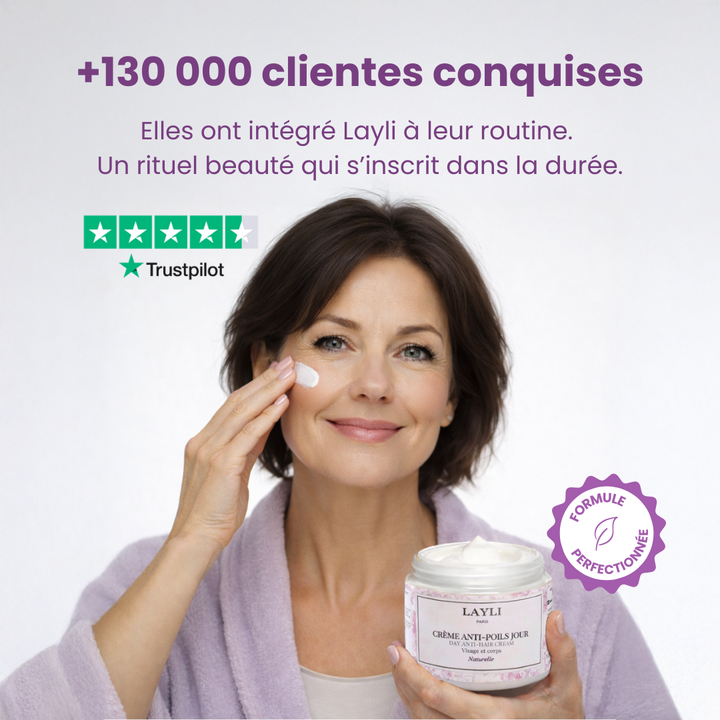 CRÈME ANTI-POILS JOUR • réduction progressive, cycle après cycle !