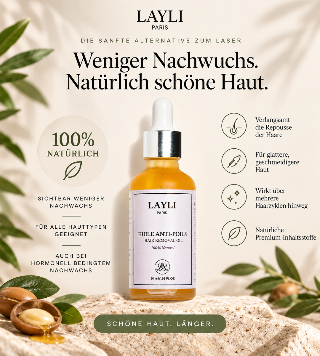 NACHT-ÖL GEGEN HAARWACHSTUM • Methode ohne Laser